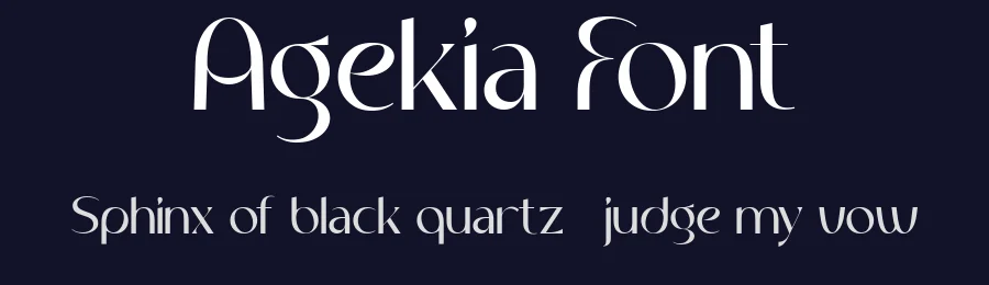 Agekia Font by Flawless And Co — Display Font — thumbnail 2