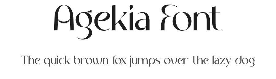 Agekia Font by Flawless And Co — Display Font