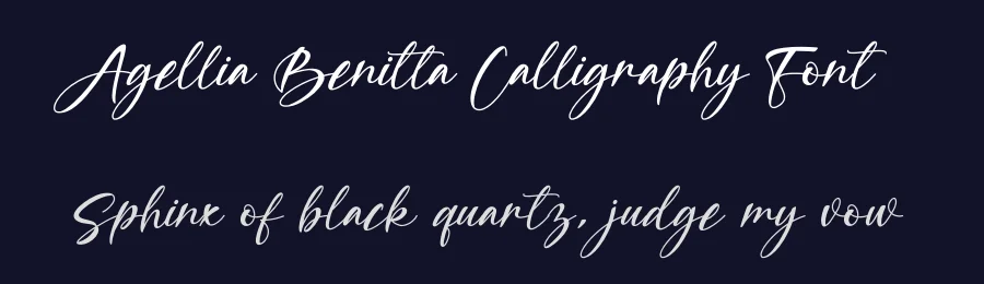 Agellia Benitta Calligraphy Font by andikastudio — Script Handwritten Font — thumbnail 2