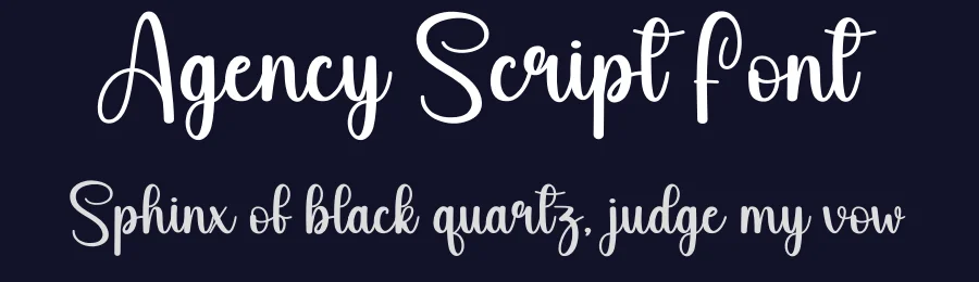 Agency Script Font by andikastudio — Script Handwritten Font — thumbnail 2