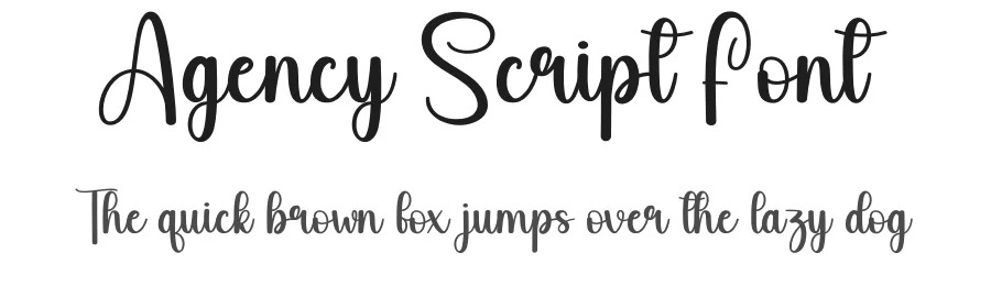 Agency Script Font by andikastudio — Script Handwritten Font