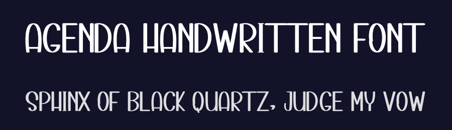 Agenda Handwritten Font by inermediaSTUDIO — Display Font — thumbnail 2