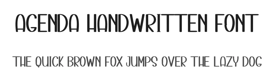 Agenda Handwritten Font by inermediaSTUDIO — Display Font