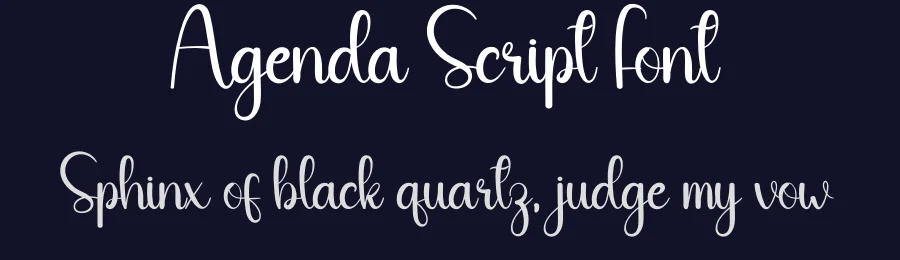 Agenda Script Font by creativeletter — Script Handwritten Font — thumbnail 2