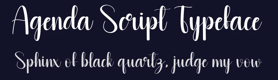 Agenda Script Typeface by andikastudio — Script Handwritten Font — thumbnail 2