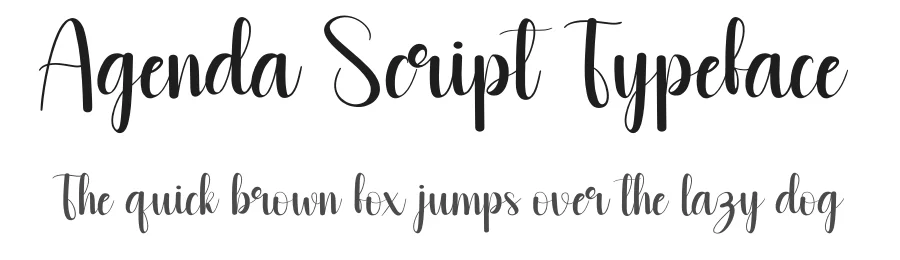 Agenda Script Typeface by andikastudio — Script Handwritten Font