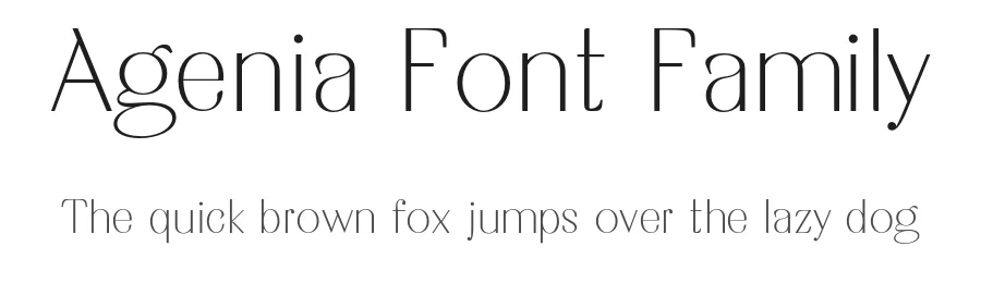 Agenia Font Family by Rezastudio β Sans Serif Font