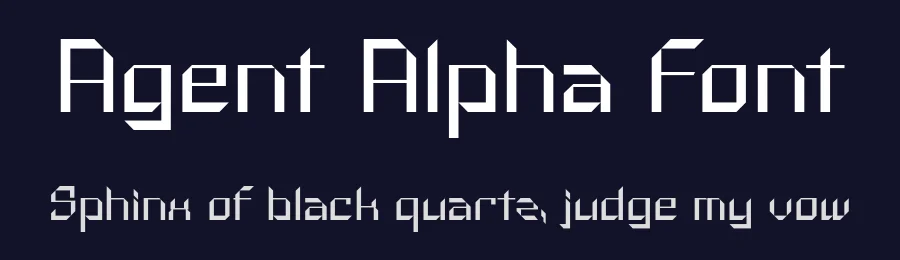 Agent Alpha Font by HipFonts — Display Font — thumbnail 2