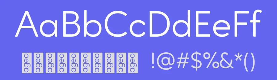 Ageo Geometric Sans Font Family by Eko Bimantara — Sans Serif Font — thumbnail 3