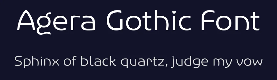 Agera Gothic Font by Glowtype — Decorative Font — thumbnail 2