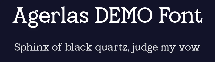 Agerlas DEMO Font by Ragamkata — Display Font — thumbnail 2