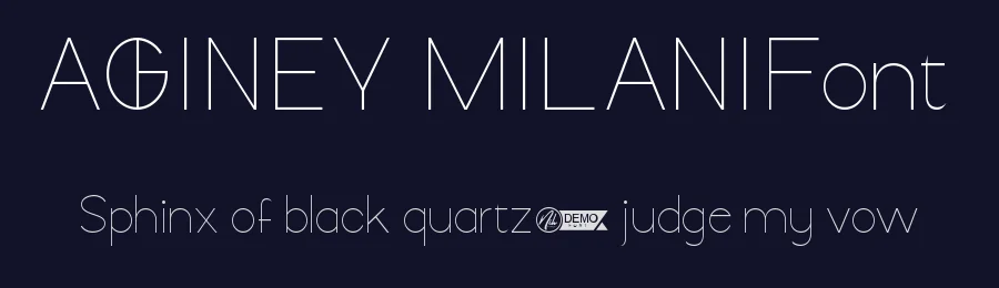 Aghney Milani Font by nihstudio — Display Font — thumbnail 2