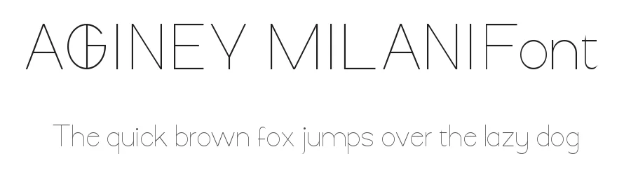 Aghney Milani Font by nihstudio — Display Font