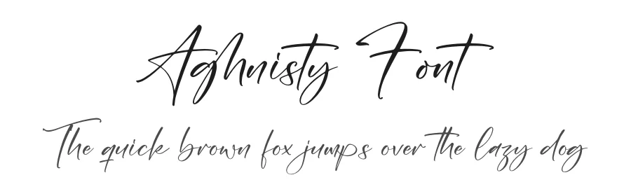 Aghnisty Font by letterfabric — Script Handwritten Font