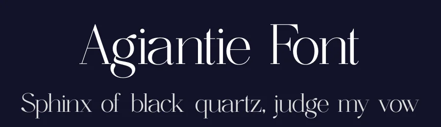 Agiantie Font by timelesstype.co — Display Font — thumbnail 2