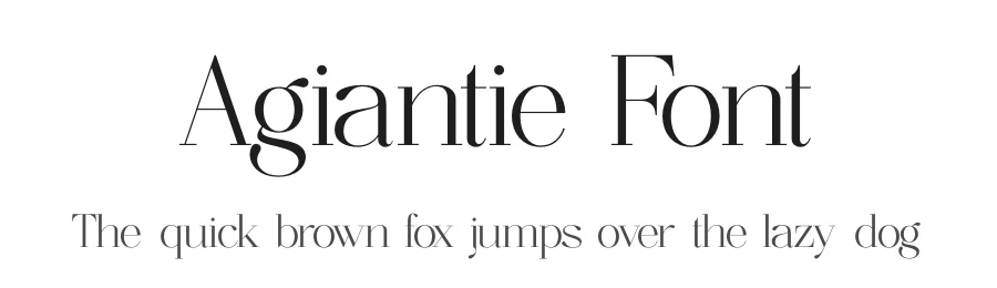 Agiantie Font by timelesstype.co — Display Font
