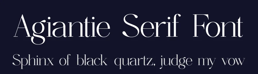 Agiantie Serif Font by timelesstype.co — Display Font — thumbnail 2
