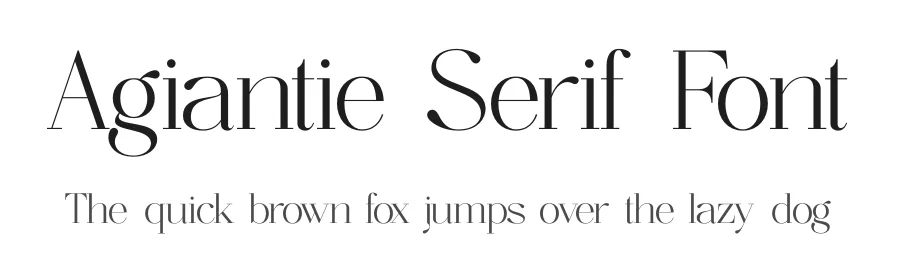 Agiantie Serif Font by timelesstype.co — Display Font
