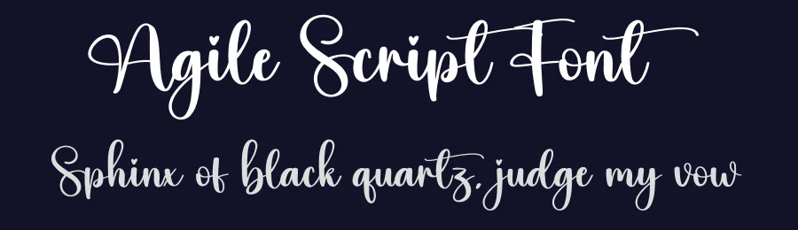 Agile Script Font by creativeletter — Script Handwritten Font — thumbnail 2