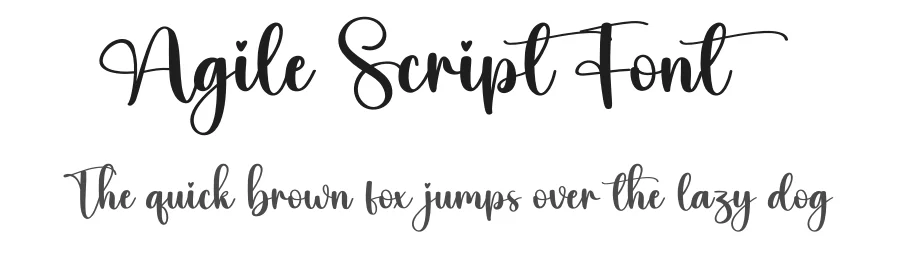 Agile Script Font by creativeletter — Script Handwritten Font