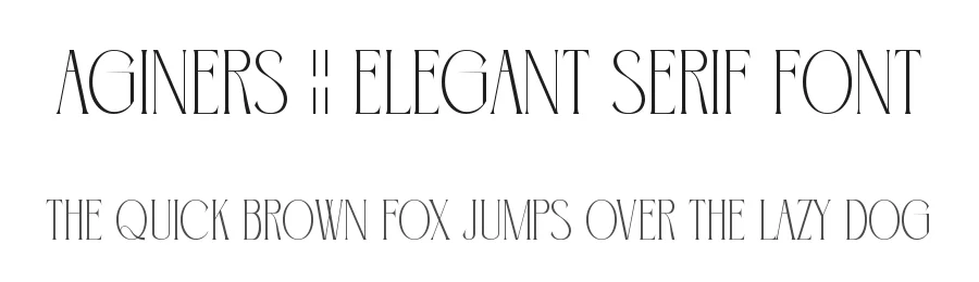 Aginers || Elegant Serif Font by ErmediaStudio — Display Font