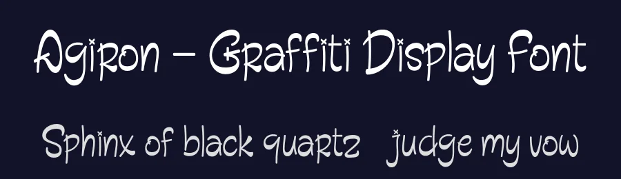Agiron – Graffiti Display Font by productype — Display Font — thumbnail 2