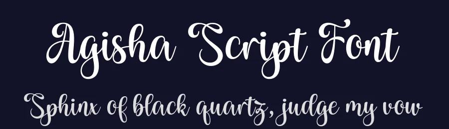Agisha Script Font by Black Studio — Script Handwritten Font — thumbnail 2