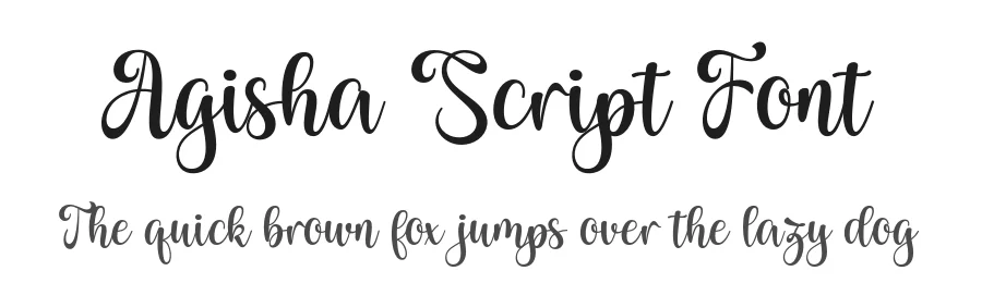Agisha Script Font by Black Studio — Script Handwritten Font