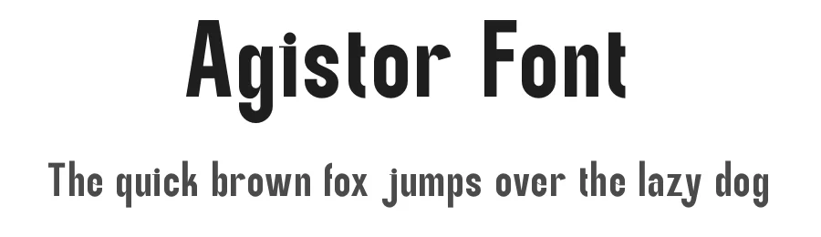 Agistor Font by BRAINWAVES STUDIO — Display Font