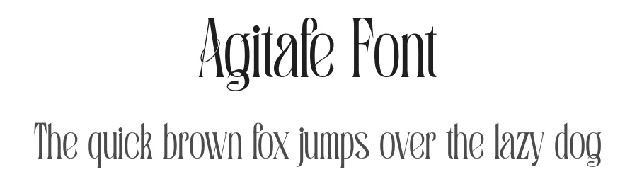 Agitafe Font by SlideShoot — Serif Font