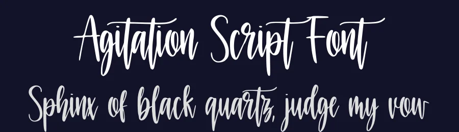 Agitation Script Font by Abodaniel — Script Handwritten Font — thumbnail 2