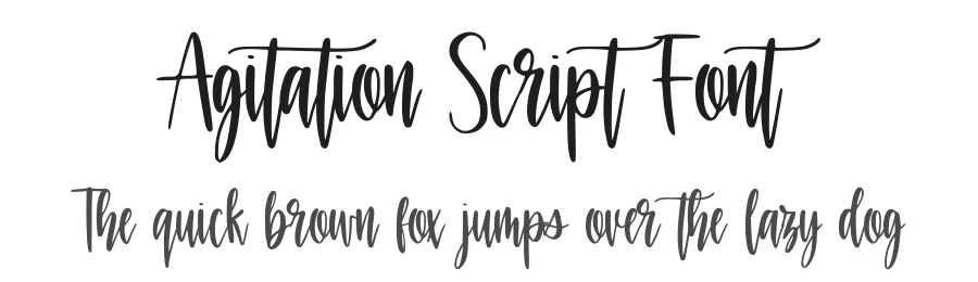 Agitation Script Font by Abodaniel — Script Handwritten Font