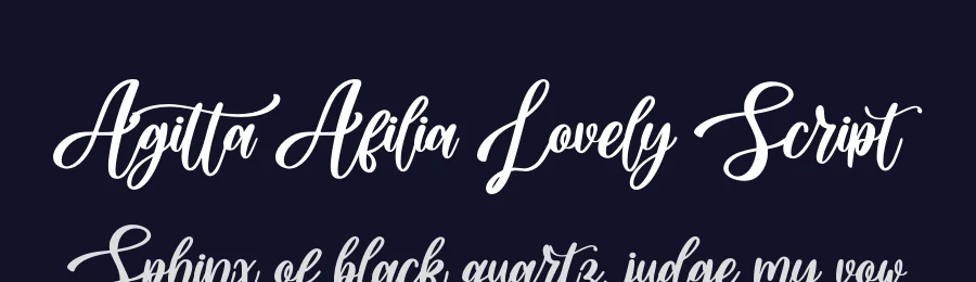Agitta Afilia Lovely Script by Skiiller studio — Script Handwritten Font — thumbnail 2