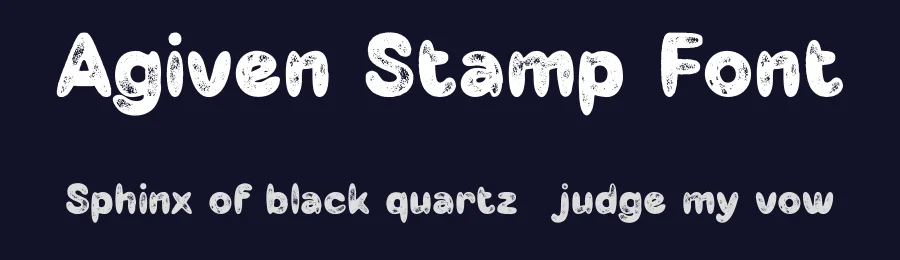 Agiven Stamp Font by craftsupplyco — Display Font — thumbnail 2