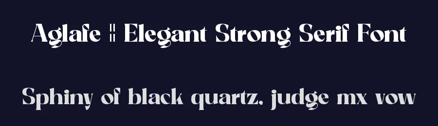Aglafe || Elegant Strong Serif Font by ErmediaStudio — Display Font — thumbnail 2