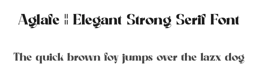 Aglafe || Elegant Strong Serif Font by ErmediaStudio — Display Font