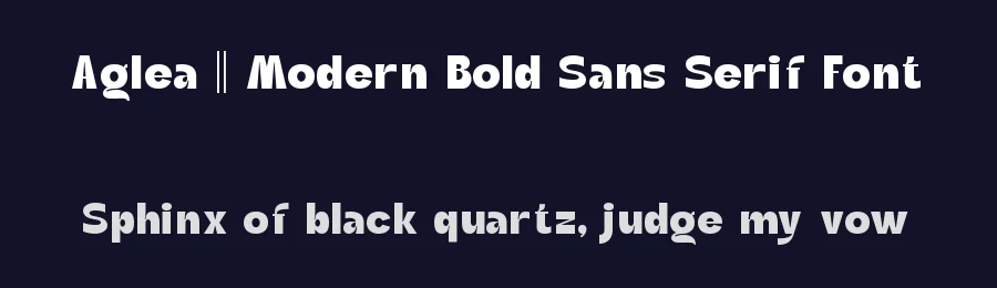 Aglea || Modern Bold Sans Serif Font by ErmediaStudio — Display Font — thumbnail 2