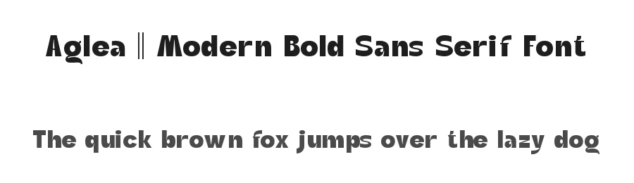 Aglea || Modern Bold Sans Serif Font by ErmediaStudio — Display Font