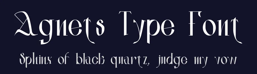 Agnets Type Font by Ivan Tsanko — Display Font — thumbnail 2