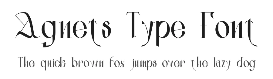 Agnets Type Font by Ivan Tsanko — Display Font
