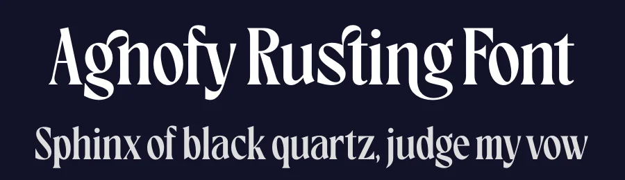 Agnofy Rusting Font by timelesstype.co — Serif Font — thumbnail 2