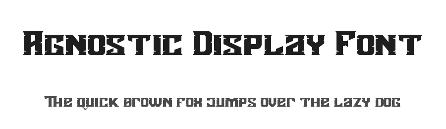 Agnostic Display Font by fontkong — Display Font