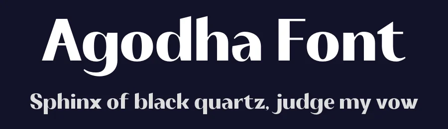 Agodha Font by Almeera Studio — Sans Serif Font — thumbnail 2