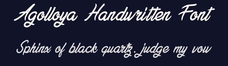 Agolloya Handwritten Font by andikastudio — Script Handwritten Font — thumbnail 2