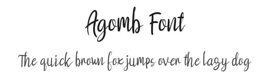 Agomb Font by khalwastudio — Script Handwritten Font