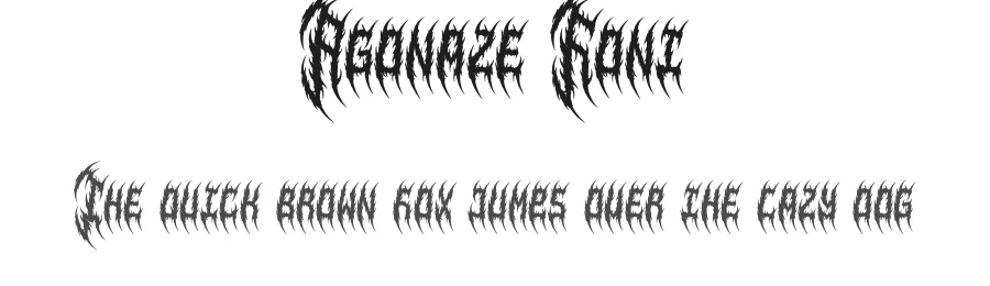 Agonaze Font by Denustudios — Blackletter Font