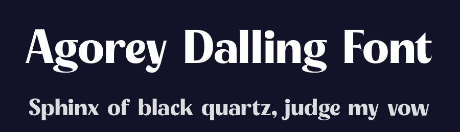 Agorey Dalling Font by timelesstype.co — Display Font — thumbnail 2