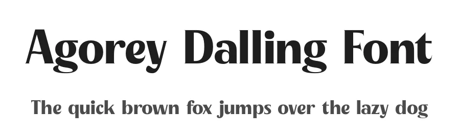 Agorey Dalling Font by timelesstype.co — Display Font