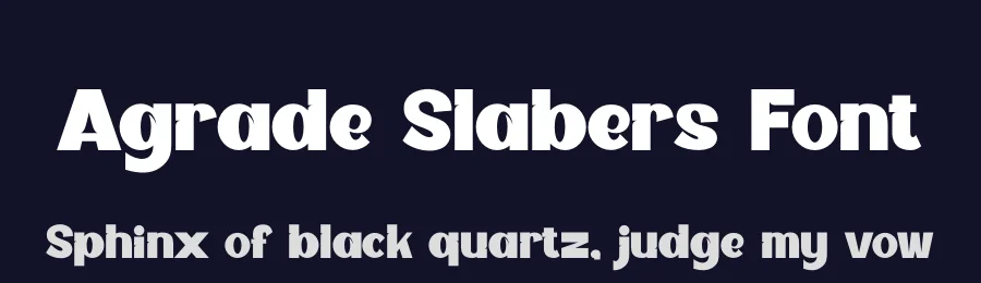 Agrade Slabers Font by SlideShoot — Sans Serif Font — thumbnail 2