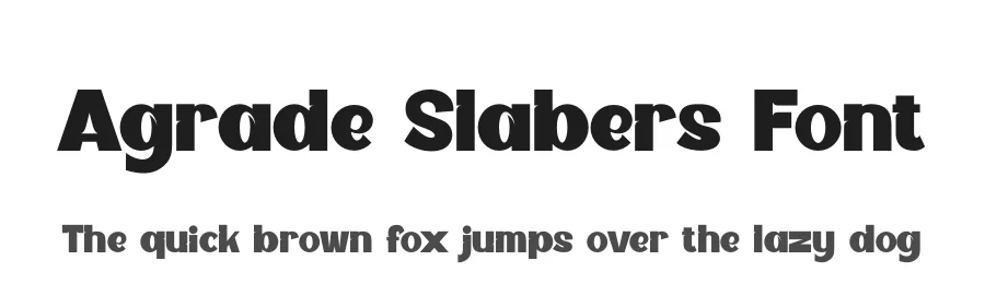 Agrade Slabers Font by SlideShoot — Sans Serif Font
